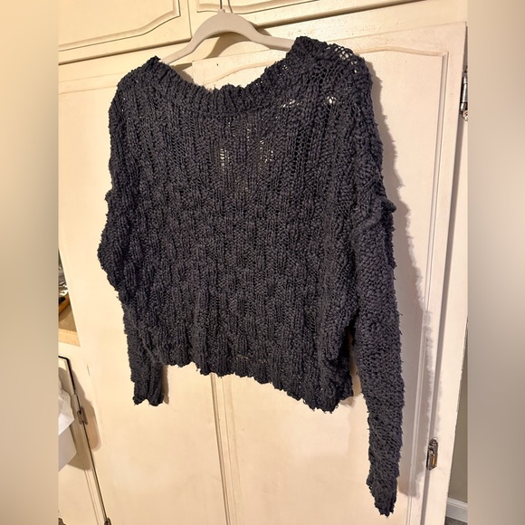 FREE PEOPLE Josephine Pullover In Charcoal Gray - Picture 7 of 9
